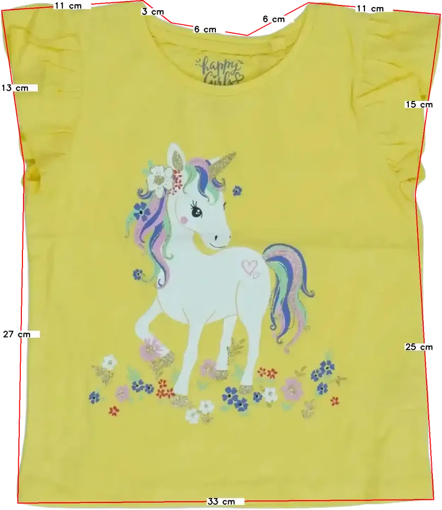 Sárga C&amp;A Póló EU 116 / UK 6 év / US 6 év/S