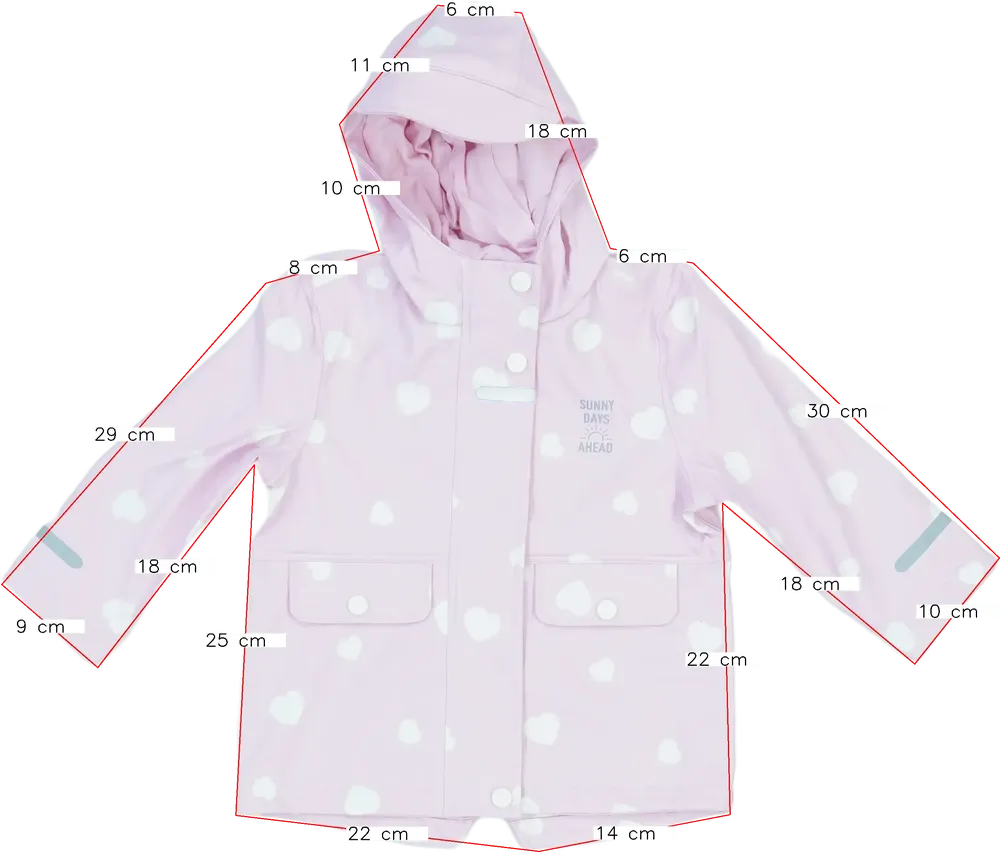 Rózsaszín C&amp;A Esőkabát EU 86 / UK 12-18 hónap / US 18 hónap
