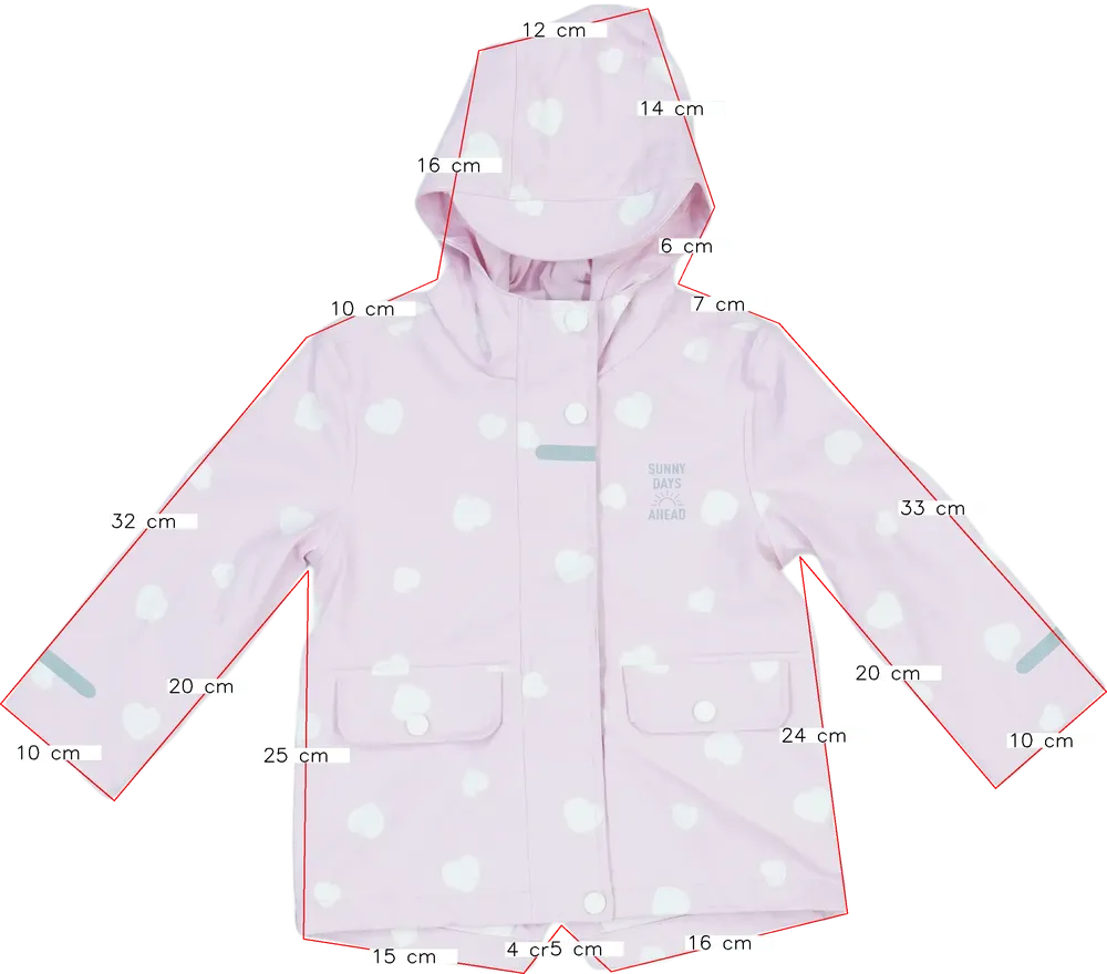 Rózsaszín C&amp;A Esőkabát EU 92 / UK 2 év / US 2T