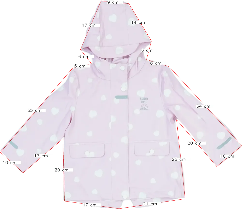 Rózsaszín C&amp;A Esőkabát EU 98 / UK 3 év / US 3T