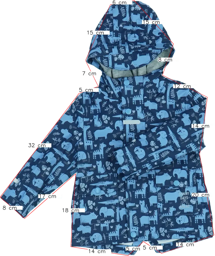 Kék C&amp;A Esőkabát EU 86 / UK 12-18 hónap / US 18 hónap