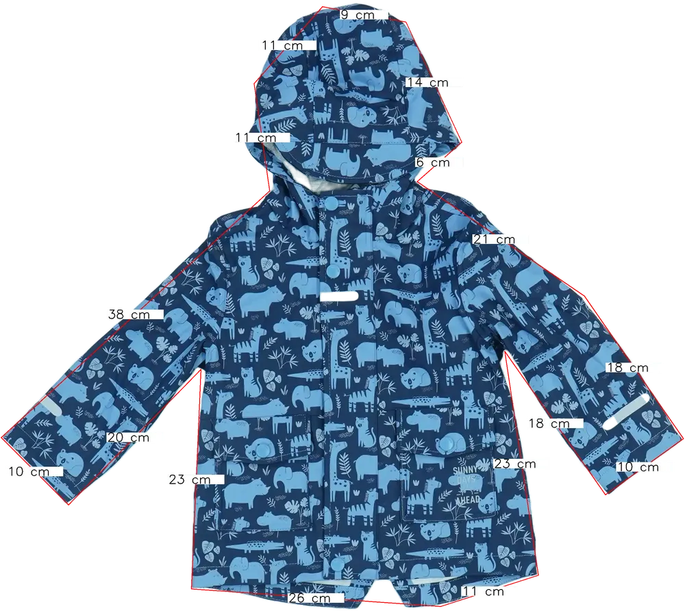 Kék C&amp;A Esőkabát EU 86 / UK 12-18 hónap / US 18 hónap