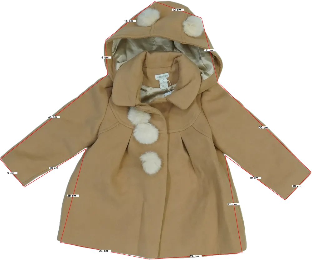 Barna Monsoon Átmeneti kabát EU 98 / UK 3 év / US 3T