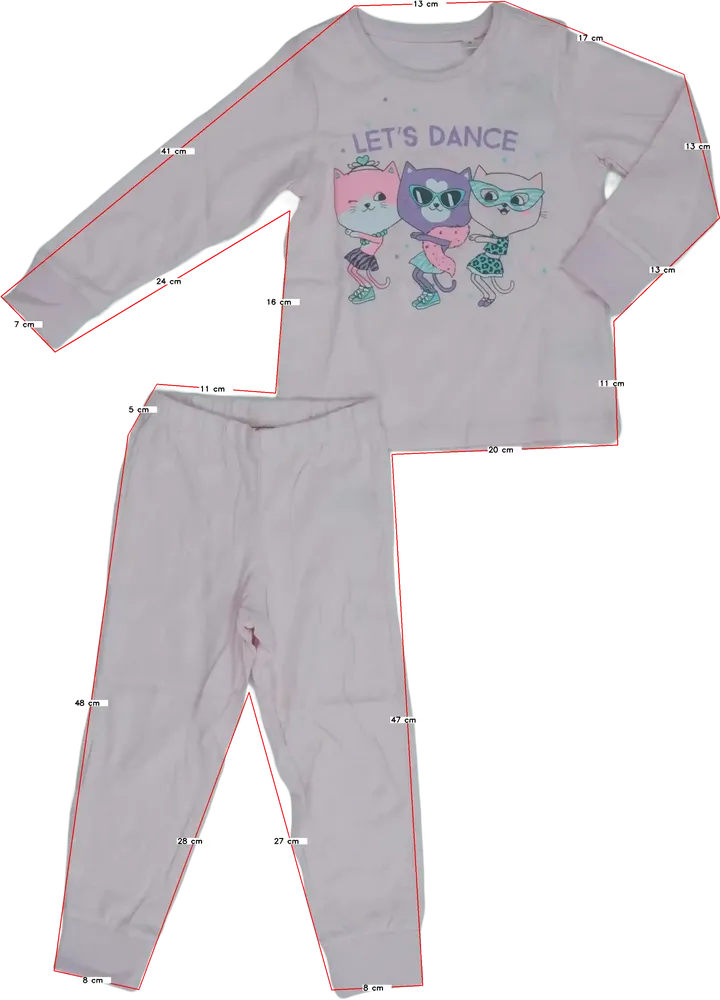 Rózsaszín C&amp;A Pizsama EU 98 / UK 3 év / US 3T