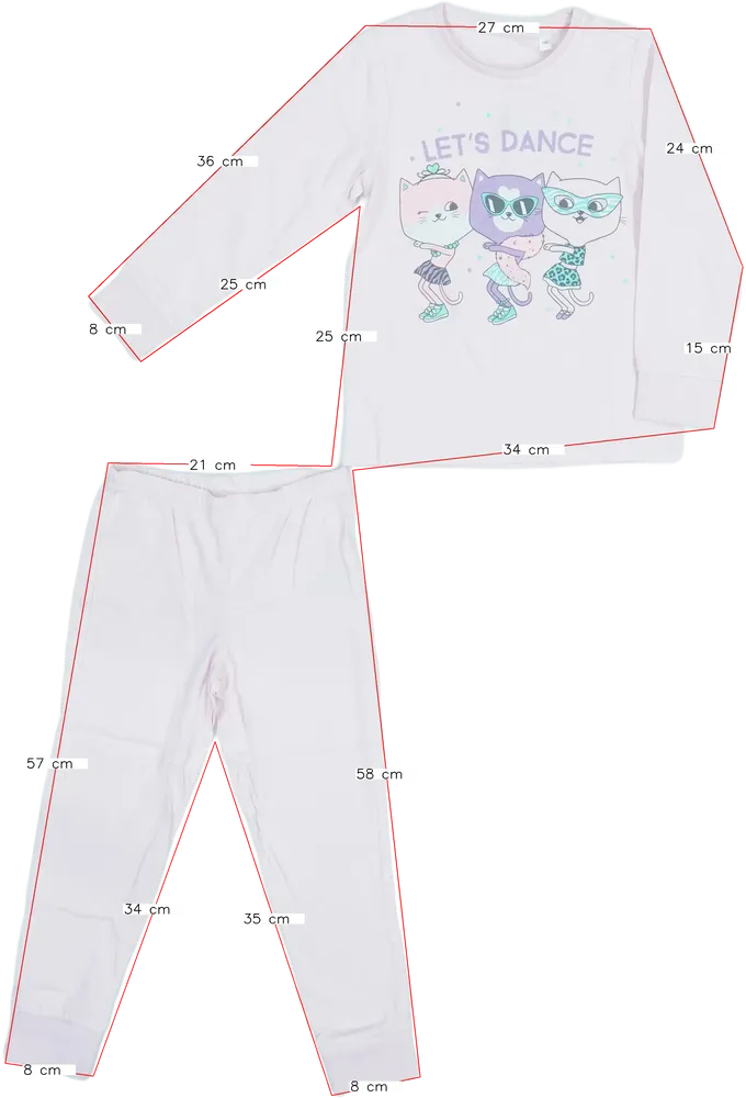 Rózsaszín C&amp;A Pizsama EU 110 / UK 5 év / US 5 év/XS