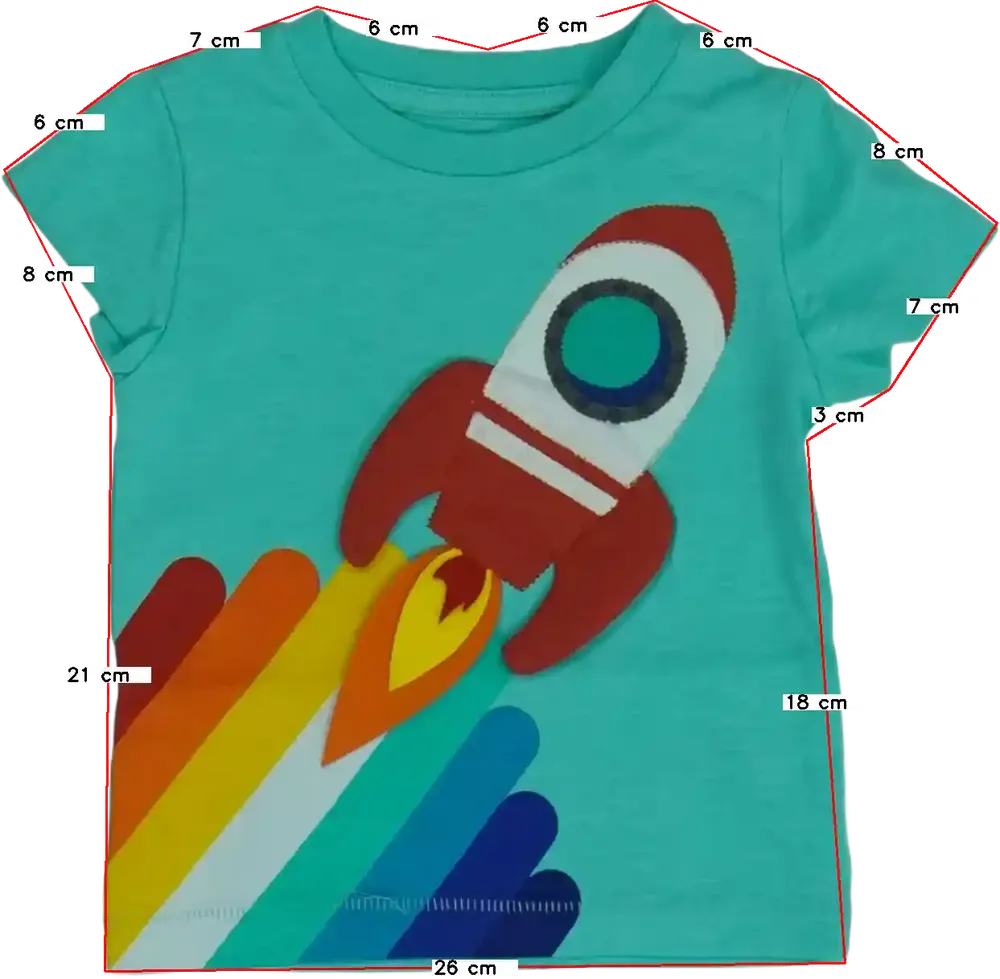 Zöld Next Póló EU 68 / UK 3-6 hónap / US 3-6 hónap