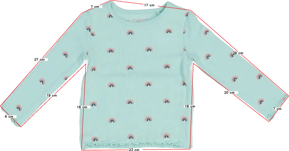 Zöld Next Hosszú ujjú felső EU 80 / UK 9-12 hónap / US 12 hónap