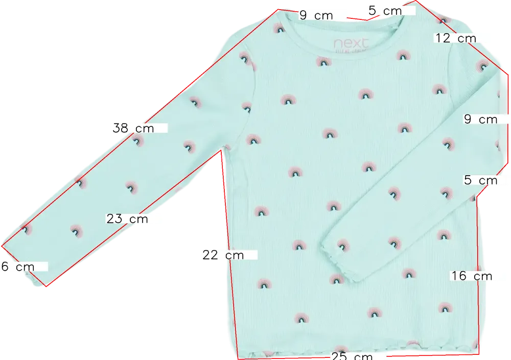 Zöld Next Hosszú ujjú felső EU 92 / UK 2 év / US 2T