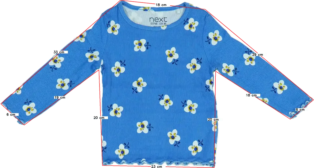 Kék Next Hosszú ujjú felső EU 80 / UK 9-12 hónap / US 12 hónap