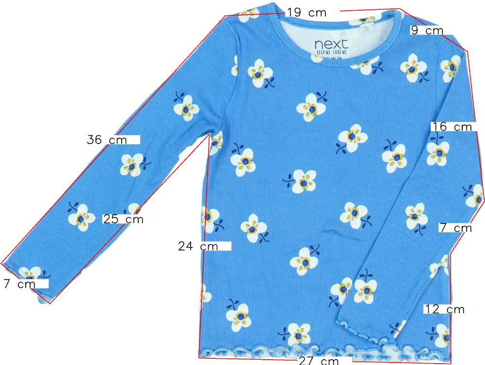 Kék Next Hosszú ujjú felső EU 98 / UK 3 év / US 3T