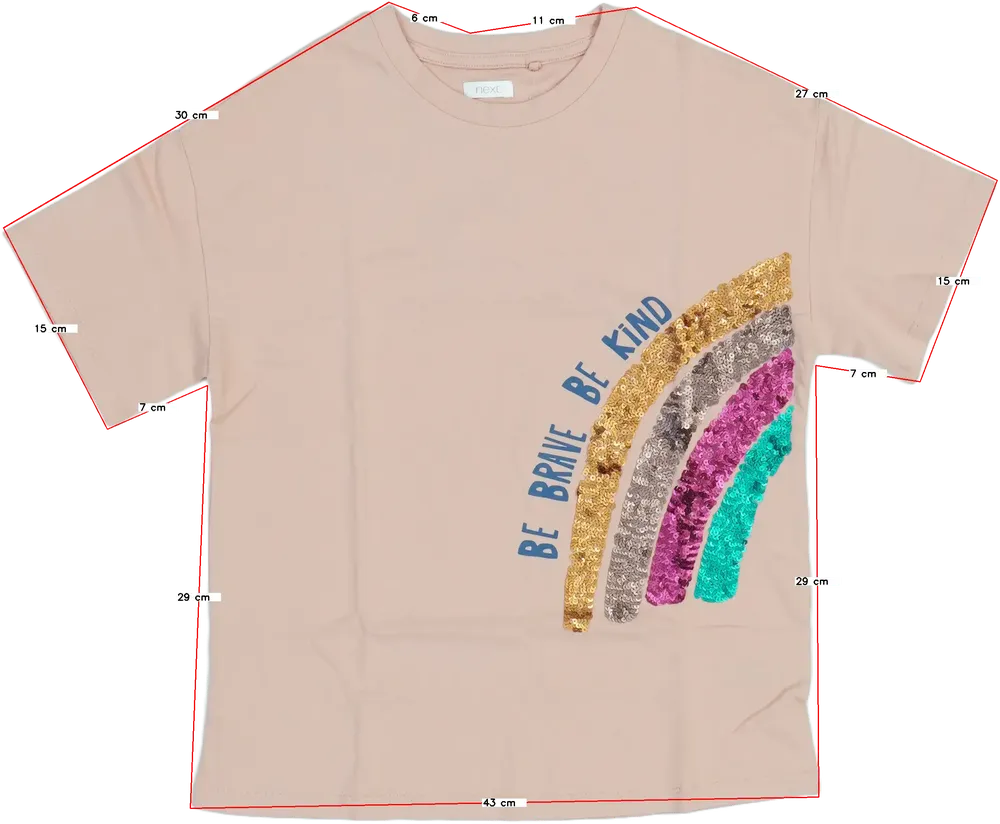 Rózsaszín Next Póló EU 134 / UK 9 év / US 9 év/L