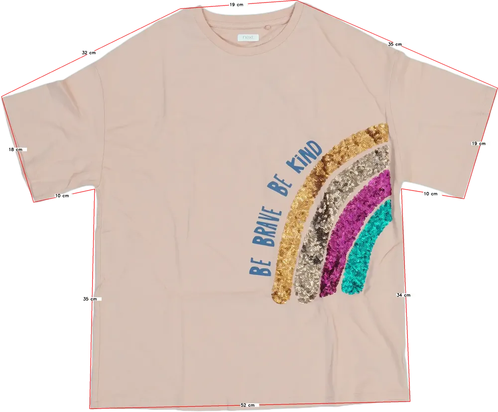 Rózsaszín Next Póló EU 158 / UK 13 év / US 14 év/XL