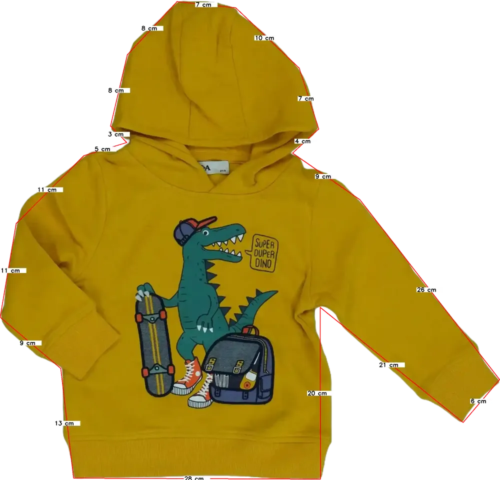 Sárga C&amp;A Kapucnis pulóver EU 98 / UK 3 év / US 3T