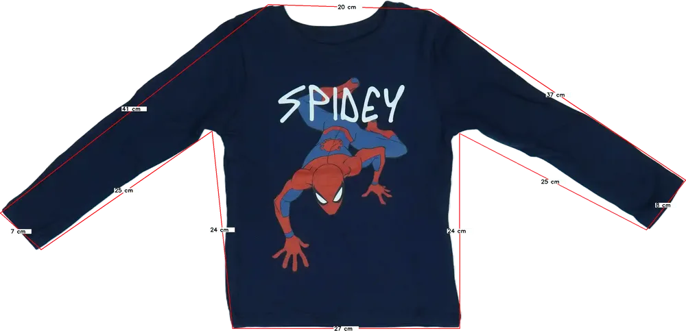 Kék Marvel Hosszú ujjú felső EU 98 / UK 3 év / US 3T