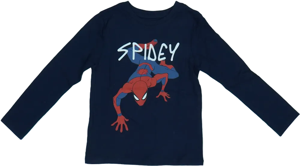 Kék Marvel Hosszú ujjú felső EU 116 / UK 6 év / US 6 év/S