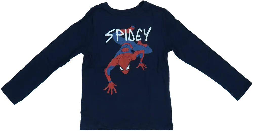 Kék Marvel Hosszú ujjú felső EU 122 / UK 7 év / US 7 év/M