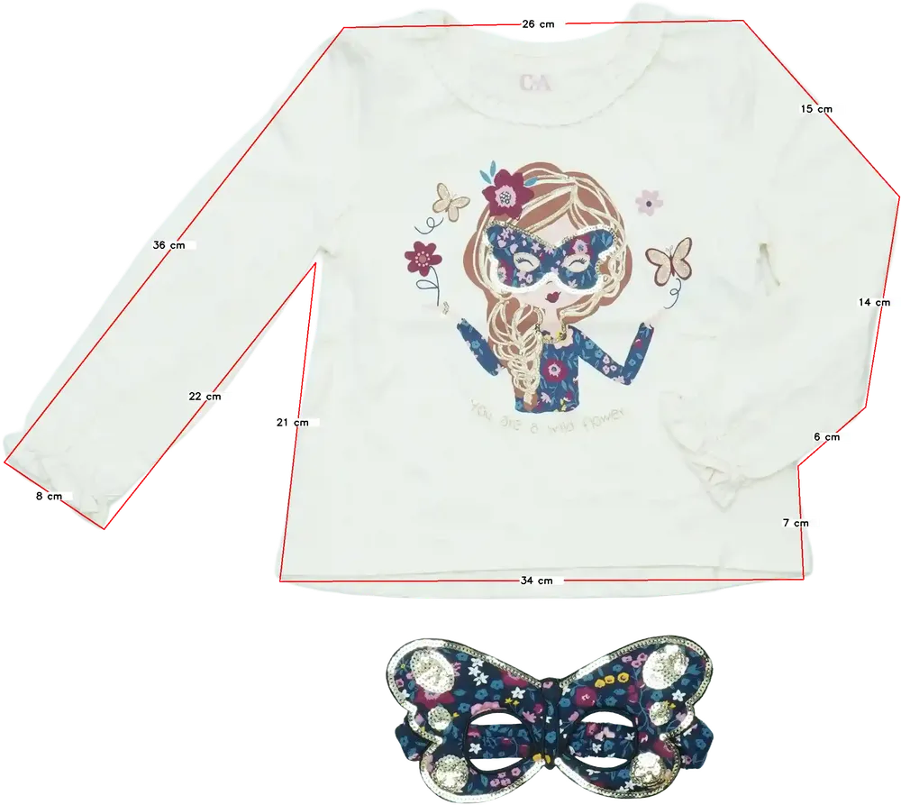 Brown C&amp;A 2-piece set - Top EU 110 / UK 5 years / US 5 years/XS