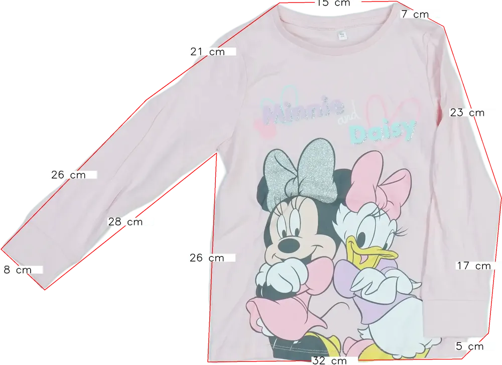 Rózsaszín Disney Pizsama EU 110 / UK 5 év / US 5 év/XS