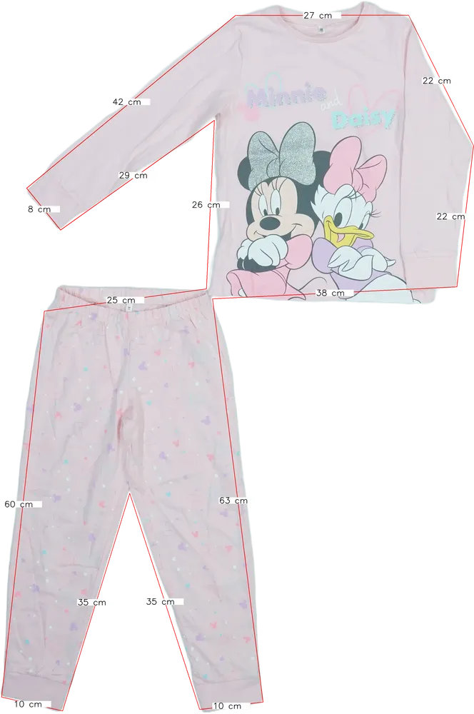 Rózsaszín Disney Pizsama EU 122 / UK 7 év / US 7 év/M