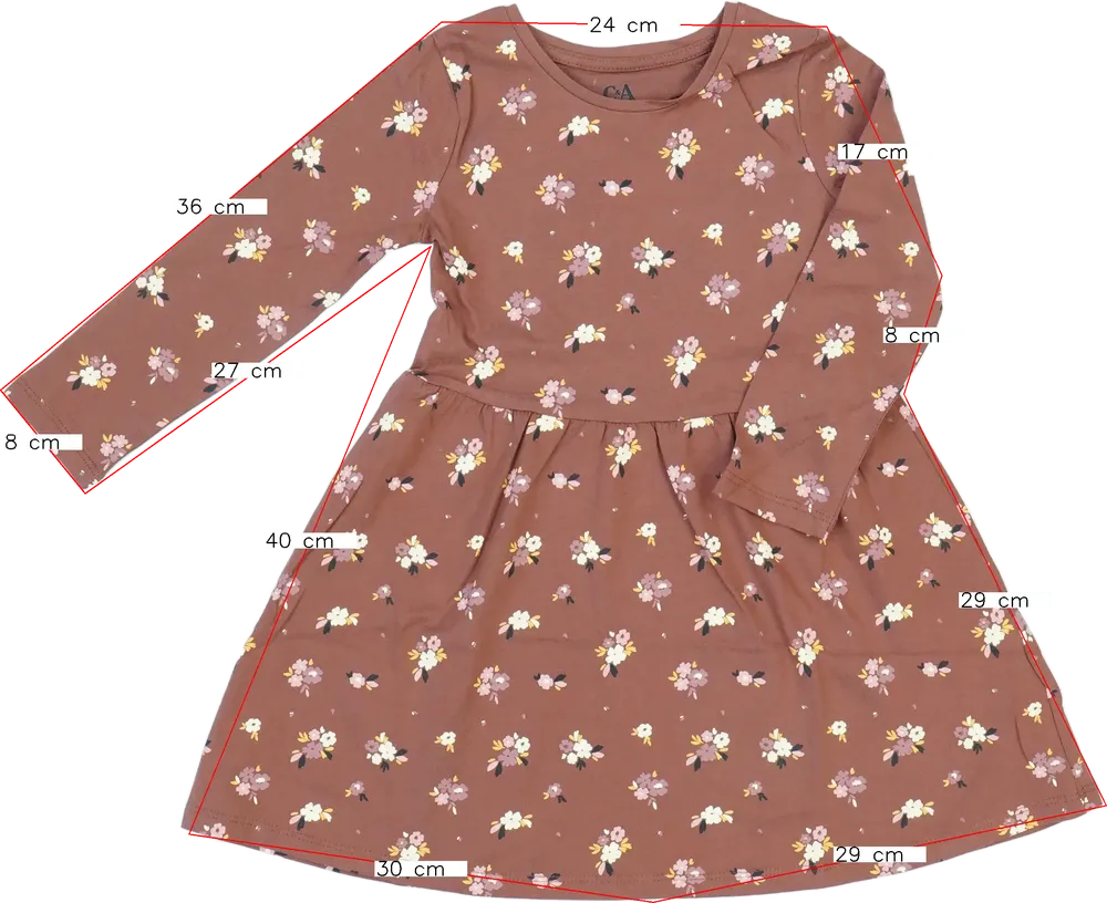 Barna C&amp;A Ruha EU 110 / UK 5 év / US 5 év/XS