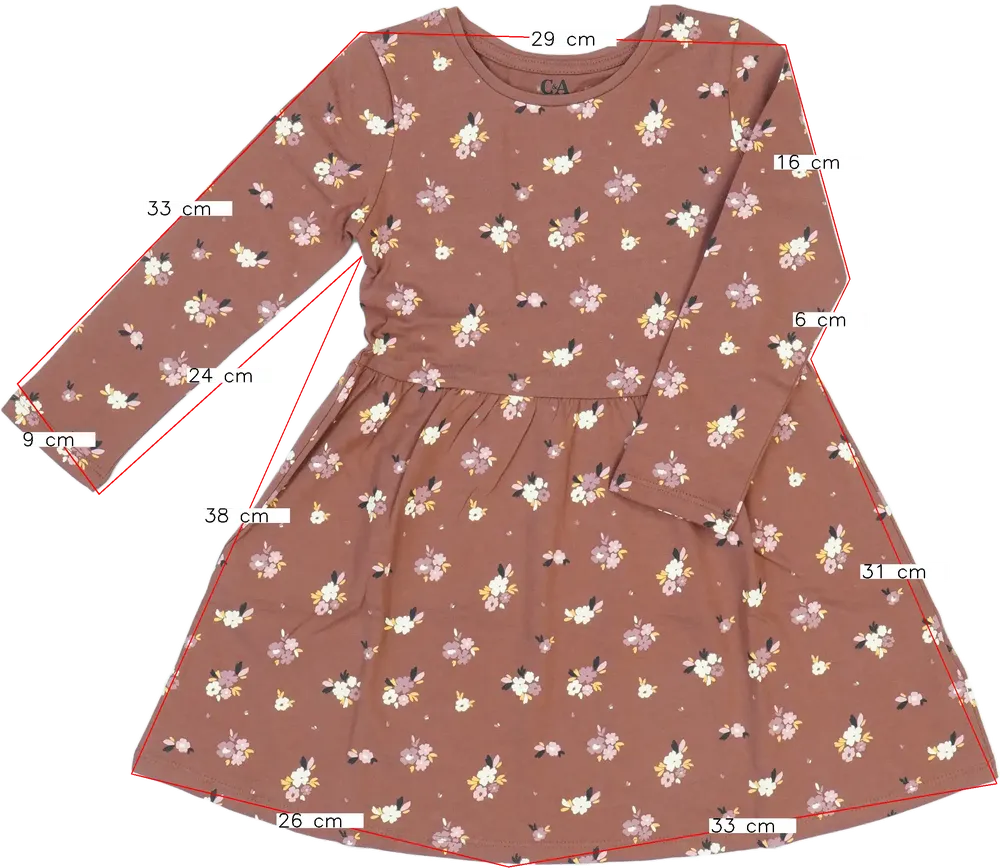 Barna C&amp;A Ruha EU 110 / UK 5 év / US 5 év/XS