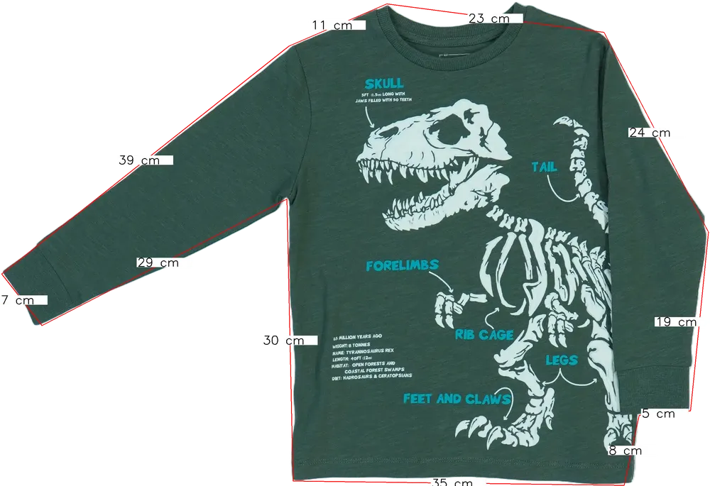 Zöld Next Hosszú ujjú felső EU 116 / UK 6 év / US 6 év/S