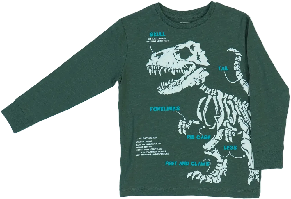 Zöld Next Hosszú ujjú felső EU 116 / UK 6 év / US 6 év/S