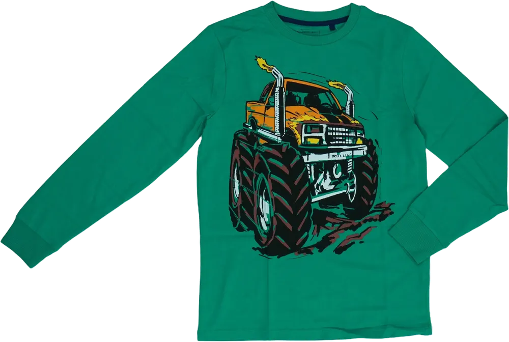 Zöld Next Hosszú ujjú felső EU 140 / UK 10 év / US 10 év/L