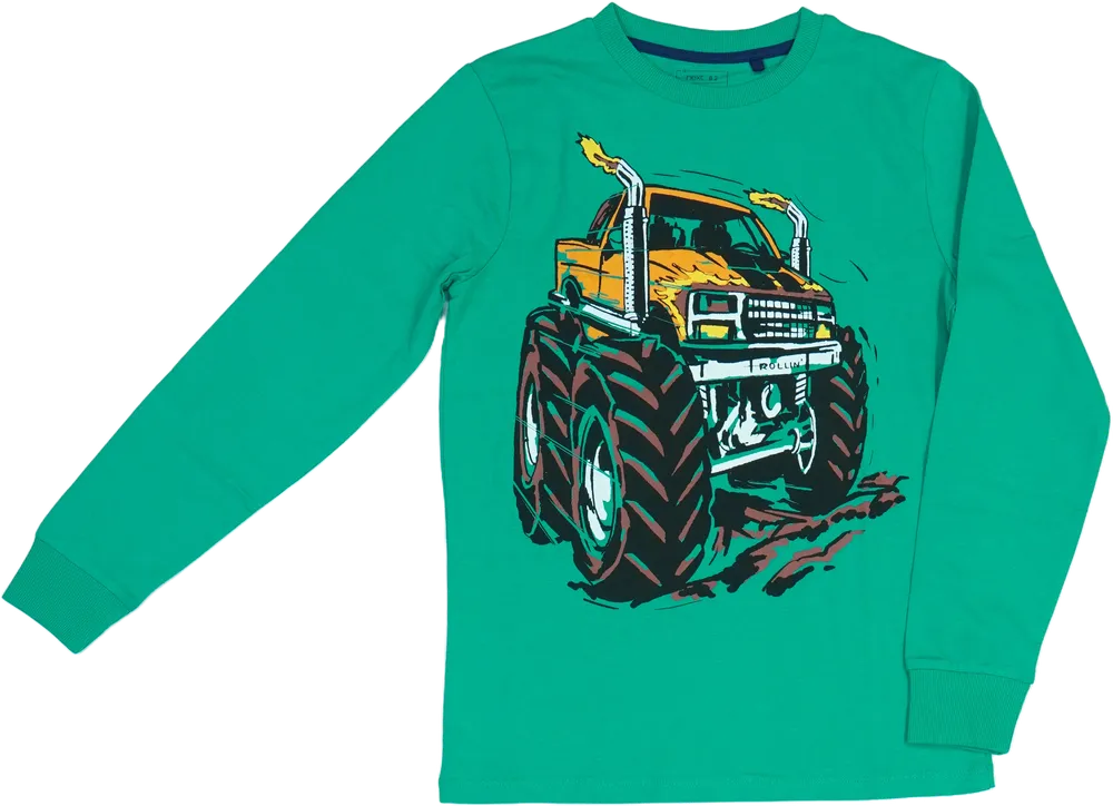 Zöld Next Hosszú ujjú felső EU 146 / UK 11 év / US 12 év/L