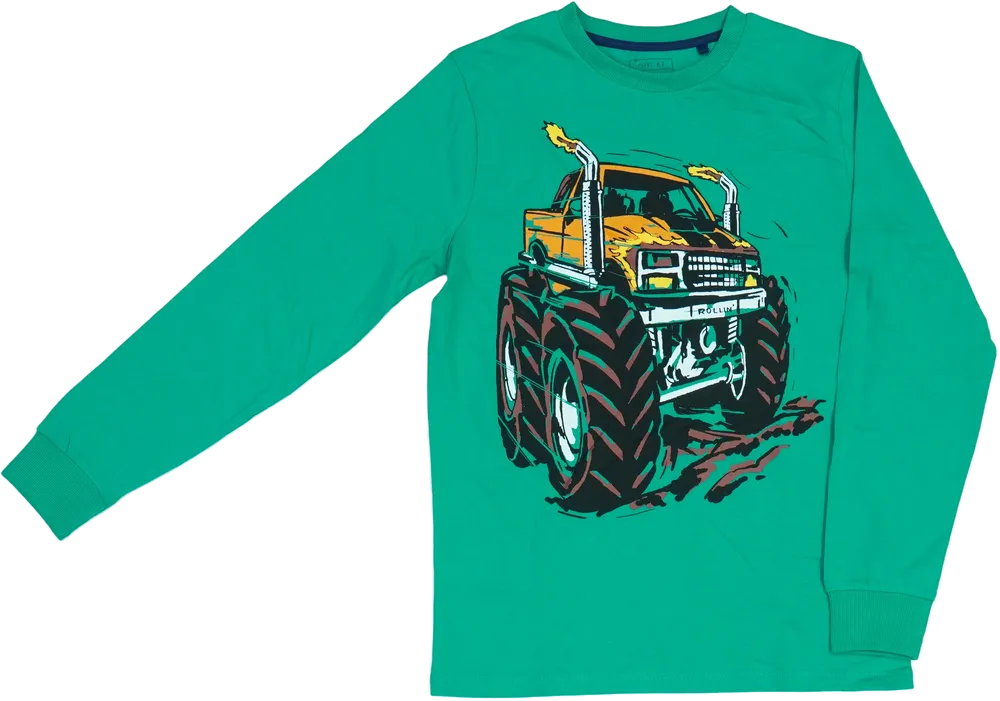 Zöld Next Hosszú ujjú felső EU 152 / UK 12 év / US 12 év/L