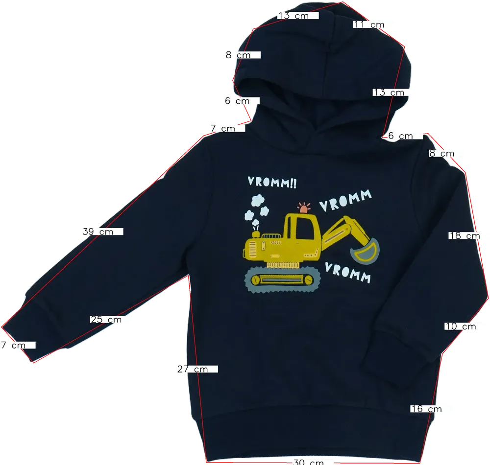 Kék C&amp;A Kapucnis pulóver EU 122 / UK 7 év / US 7 év/M