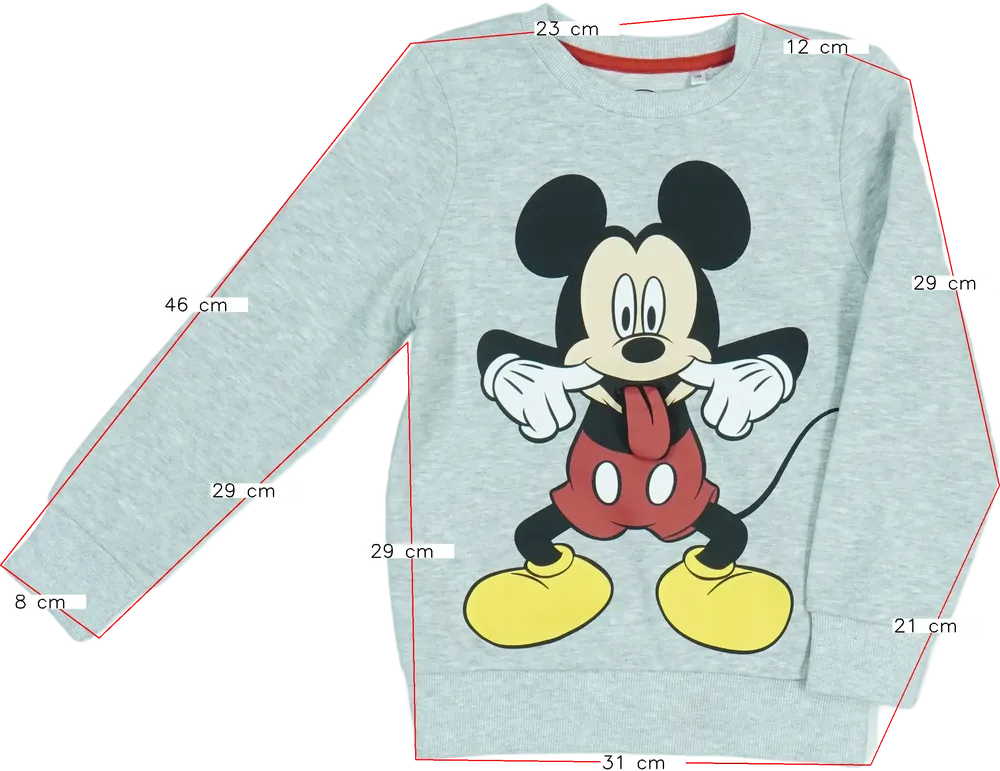 Szürke Disney Pulóver EU 128 / UK 8 év / US 8 év/M