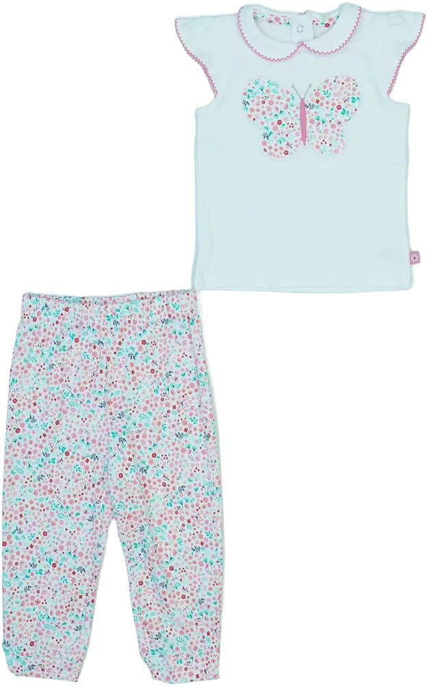 White C&amp;A 2-piece set - Top &amp; Bottom EU 92 / UK 2 years / US 2T