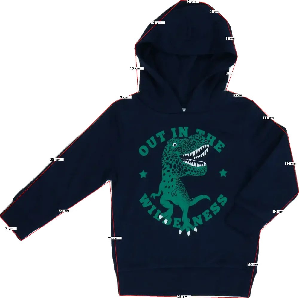 Kék C&amp;A Kapucnis pulóver EU 116 / UK 6 év / US 6 év/S