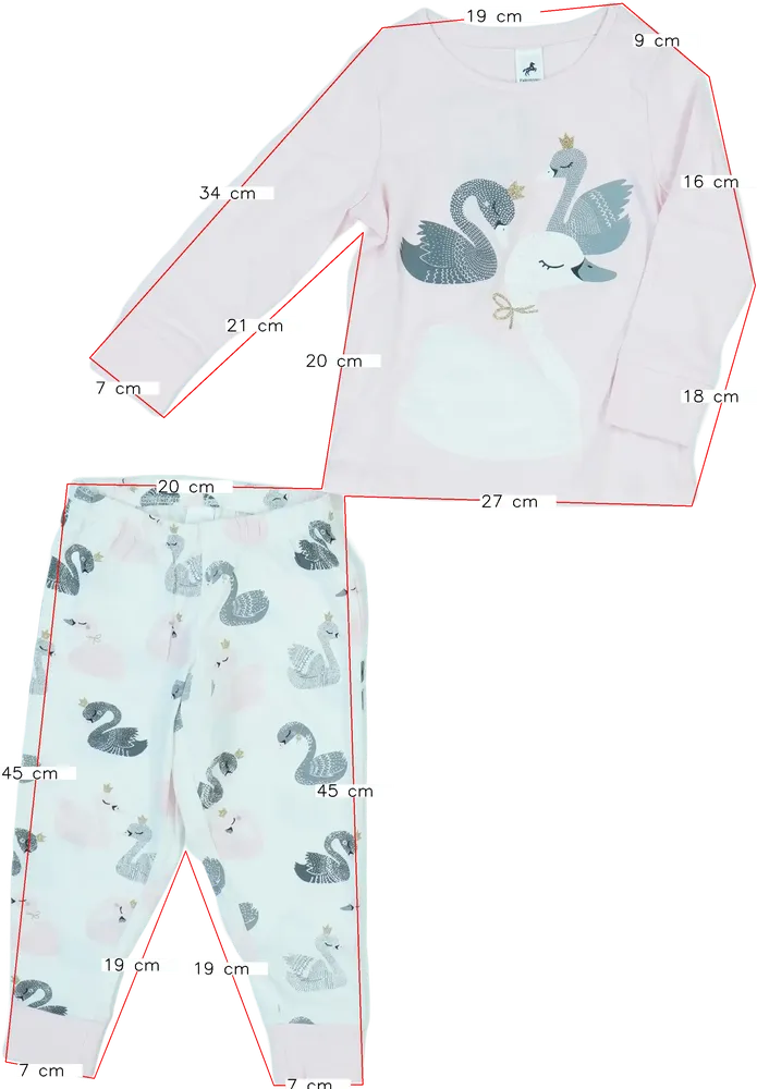 Rózsaszín C&amp;A Pizsama EU 92 / UK 2 év / US 2T