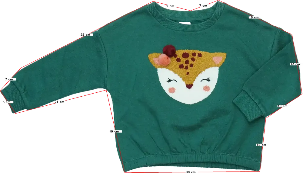 Zöld C&amp;A Pulóver EU 98 / UK 3 év / US 3T