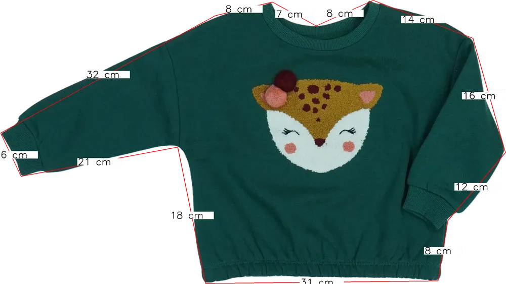 Zöld C&amp;A Pulóver EU 98 / UK 3 év / US 3T