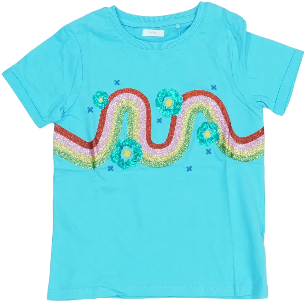 Kék Next Póló EU 122 / UK 7 év / US 7 év/M