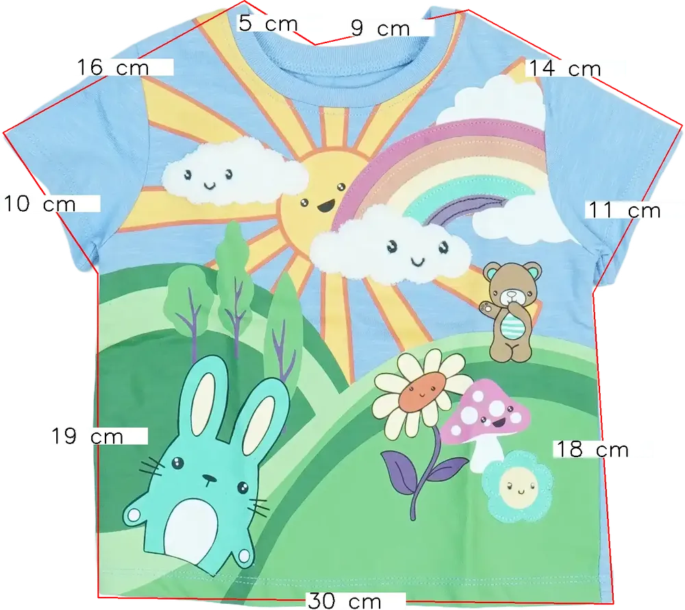 Kék Next Póló EU 80 / UK 9-12 hónap / US 12 hónap