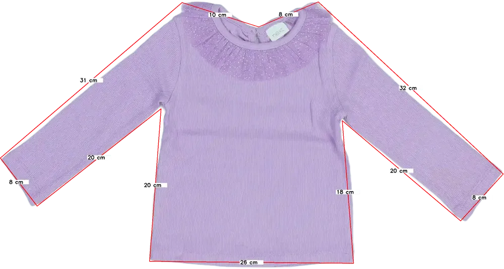 Lila Next Hosszú ujjú felső EU 86 / UK 12-18 hónap / US 18 hónap