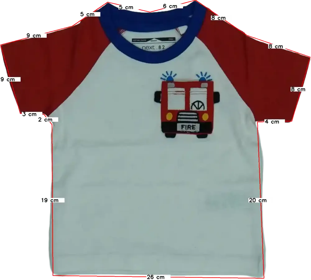 Fehér Next Póló EU 68 / UK 3-6 hónap / US 3-6 hónap