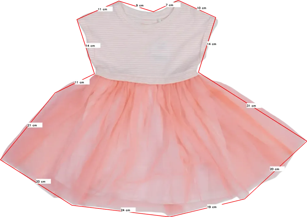 Rózsaszín Next Ruha EU 80 / UK 9-12 hónap / US 12 hónap