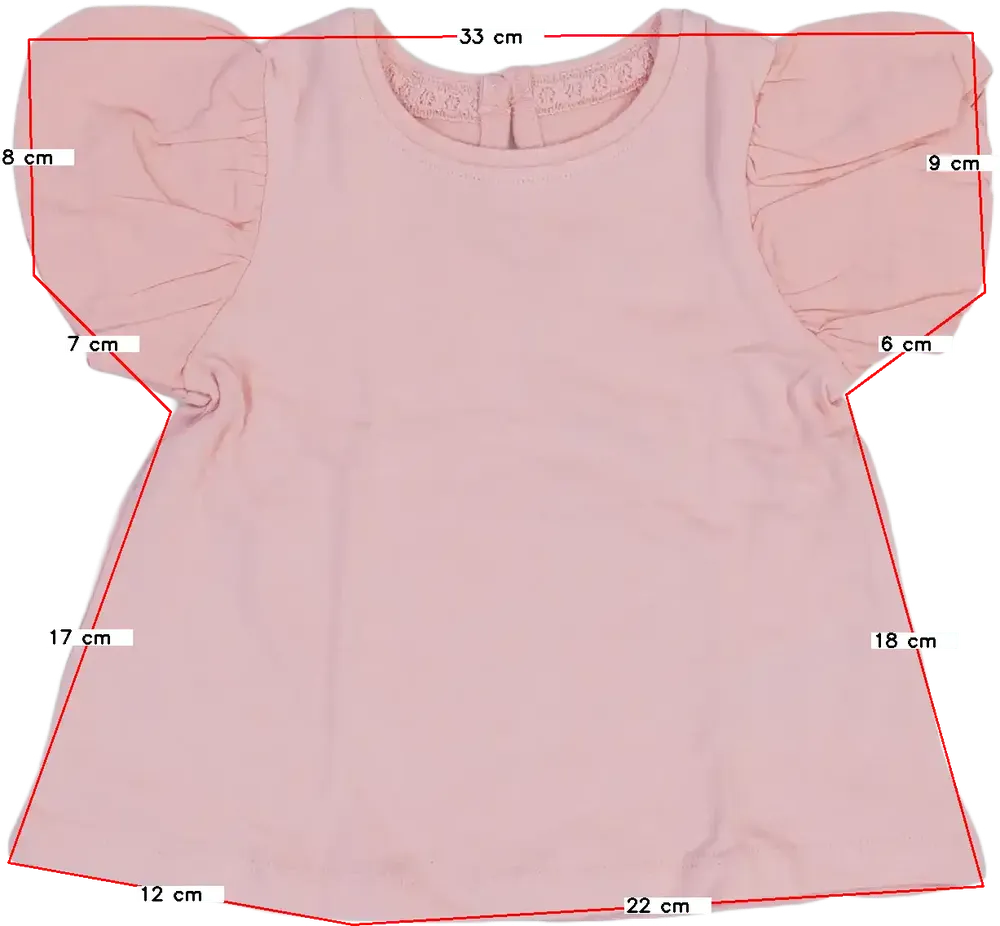 Rózsaszín Next Póló EU 74 / UK 6-9 hónap / US 6-9 hónap