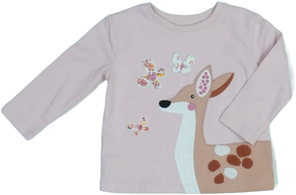 Rózsaszín Next Hosszú ujjú felső EU 74 / UK 6-9 hónap / US 6-9 hónap