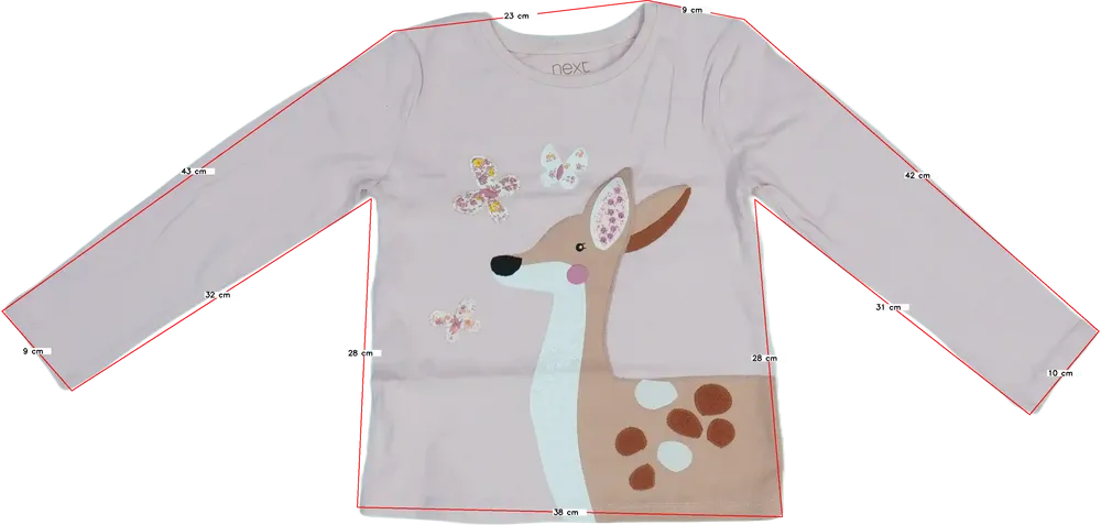 Rózsaszín Next Hosszú ujjú felső EU 116 / UK 6 év / US 6 év/S