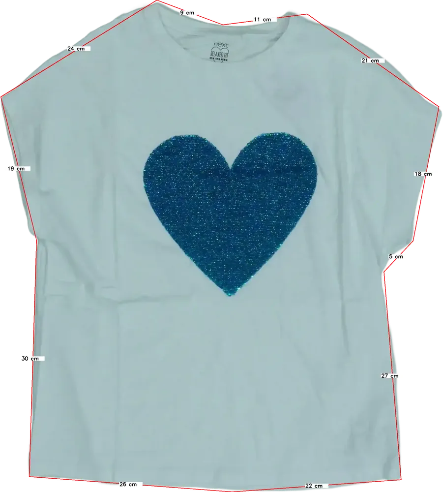 Fehér Next Póló EU 164 / UK 14 év / US 14 év/XL