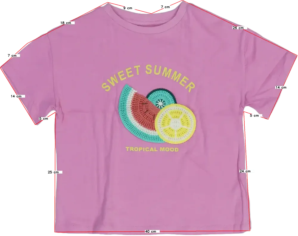 Rózsaszín Next Póló EU 116 / UK 6 év / US 6 év/S