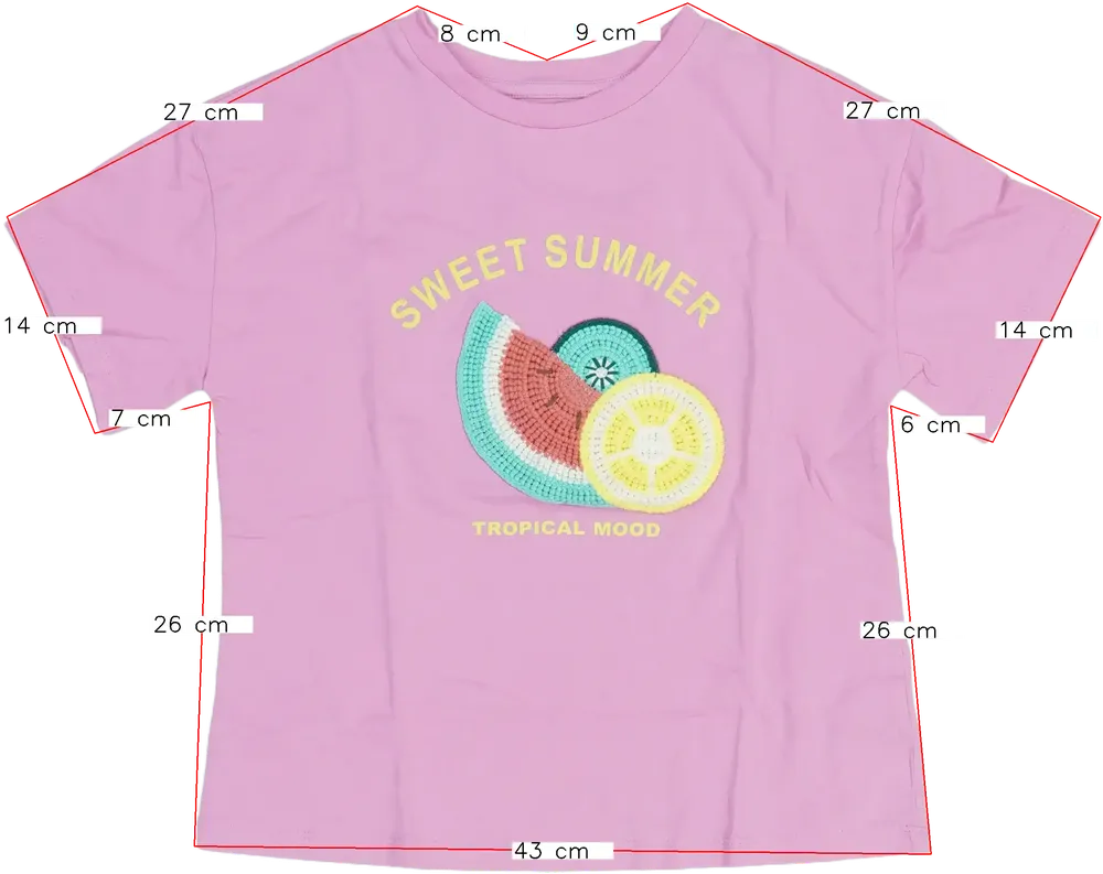 Rózsaszín Next Póló EU 122 / UK 7 év / US 7 év/M