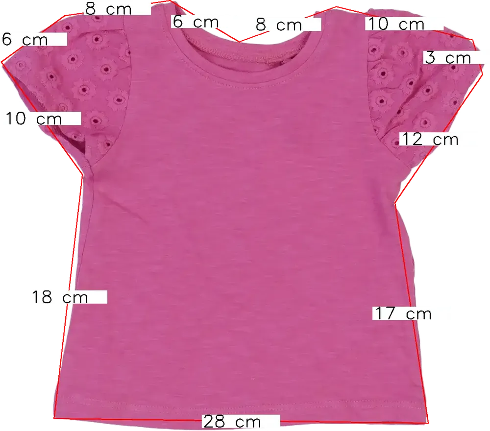 Rózsaszín Next Póló EU 68 / UK 3-6 hónap / US 3-6 hónap