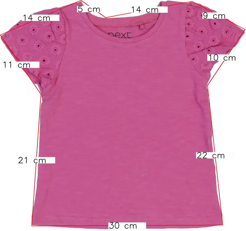 Rózsaszín Next Póló EU 80 / UK 9-12 hónap / US 12 hónap